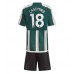 Cheap Manchester United Casemiro #18 Away Football Kit Children 2023-24 Short Sleeve (+ pants)
